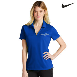 Make A Wish Iowa Nike Ladies Dri-FIT Micro Pique 2.0 Polo-Game Royal