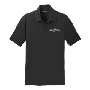Make A Wish Iowa Port Authority Cotton Touch Performance Polo Men-Black
