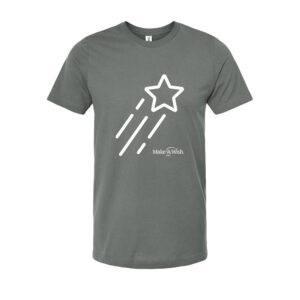 Make A Wish Iowa Tultex Premium Combed Cotton T-Shirt Adult-Charcoal