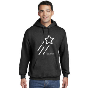 Make A Wish Iowa Unisex Fleece Hooded Sweatshirt-Charcoal