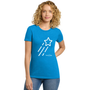Make A Wish Iowa Next Level Women’s Ultra Premium CVC (60/40) Tee-Turquoise
