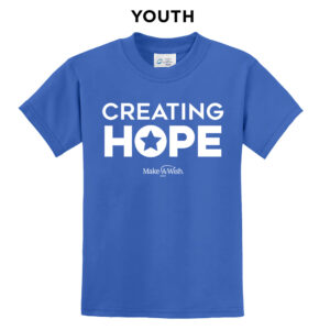 Make A Wish Iowa Youth Short Sleeve Tee-Royal