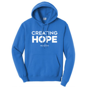 Make A Wish Iowa Unisex Fleece Hooded Sweatshirt-Royal