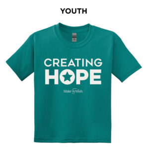Make A Wish Iowa Youth Short Sleeve Tee-Jade