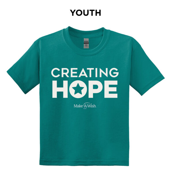 Make A Wish Iowa Youth Short Sleeve Tee-Jade