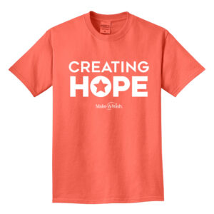 Make A Wish Iowa Unisex Beach Wash Garment-Dyed Tee-Neon Coral