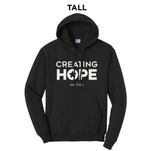Make A Wish Iowa Tall Fleece Hooded Sweatshirt-Black