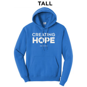 Make A Wish Iowa Tall Fleece Hooded Sweatshirt-Royal
