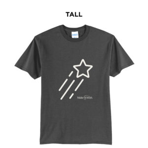 Make A Wish Iowa Tall short Sleeve Tee-Charcoal