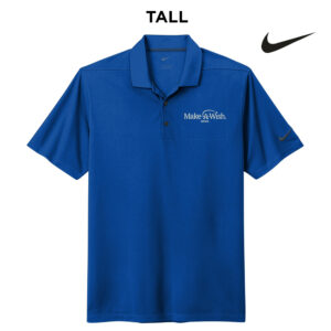 Make A Wish Iowa Nike Dri-FIT TALL Micro Pique 2.0 Polo-Game Royal