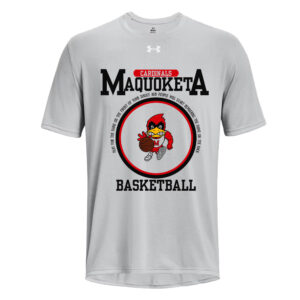 Maquoketa Boys BB Under Armour short sleeve Men’s Team Tech Tee-Mod Grey