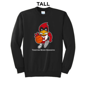 Maquoketa Boys BB Tall Fleece Crewneck Sweatshirt-Black