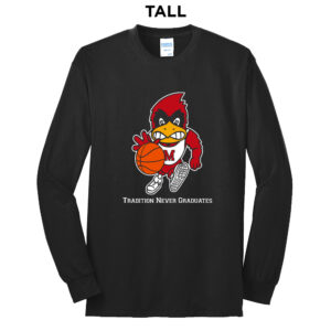 Maquoketa Boys BB Tall Long Sleeve Cotton Tee-Black