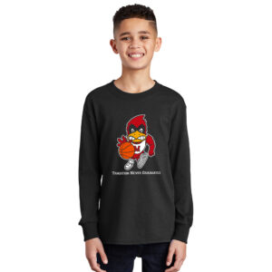 Maquoketa Boys BB Youth Cotton Long Sleeve Tee-Black