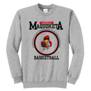 Maquoketa Boys BB Unisex Fleece Crewneck Sweatshirt-Athletic Heather