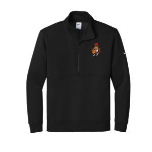 Maq Youth BB Nike Club Fleece Sleeve Swoosh 1/2-Zip Men-Black