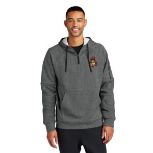 Maq Youth BB Nike Therma-FIT Pocket 1/4-Zip Fleece Hoodie Men-Charcoal Heather
