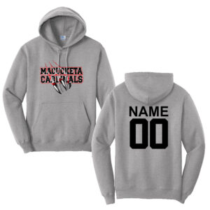 Maq Youth BB Unisex Fleece Hooded Sweatshirt-Athletic Heather