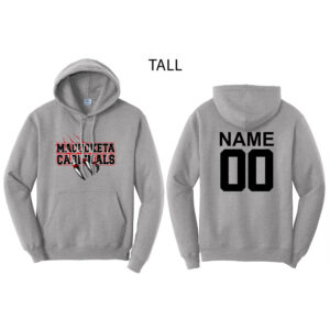 Maq Youth BB Tall Fleece Hooded Sweatshirt-Athletic heather