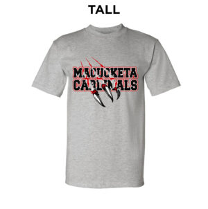 Maq Youth BB Tall Cotton Short Sleeve Tee-Grey