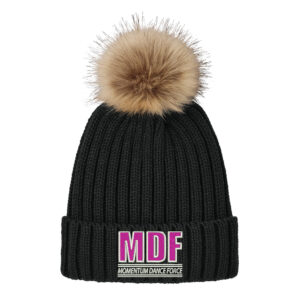 MDFPort Authority Faux Fur Pom Beanie-Black