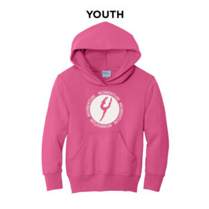 MDF Youth Fleece Hooded Sweatshirt-Sangria