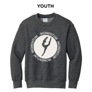 MDF Youth Fleece Crewneck Sweatshirt-Dark Heather Grey