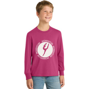 MDF Youth Cotton Long Sleeve Tee-Sangria