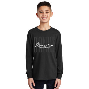MDF Youth Cotton Long Sleeve Tee-Black