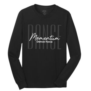 MDF Unisex Cotton Long Sleeve Tee-Black