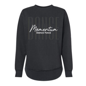 MDF LAT Women’s Weekend Fleece Crewneck Sweatshirt-Black