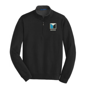 Menk Port Authority Interlock 1/4 Zip Men-Black