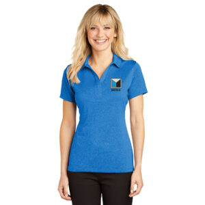 Menk Sport Tek Ladies Heather Contender Polo-Blue Wake Heather