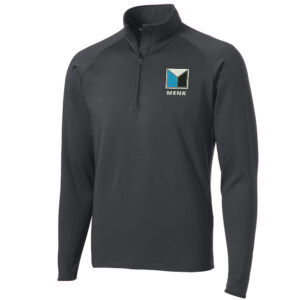Menk Sport-Tek Sport-Wick Stretch 1/2-Zip Pullover Men-Charcoal