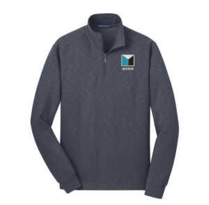 Menk Port Authority Slub Fleece 1/4 Zip Pullover Men-Slate Grey