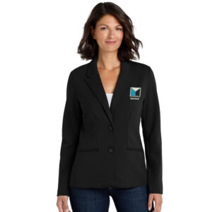 Menk Port Authority Ladies Knit Blazer-Black