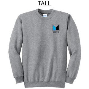 Menk Tall Fleece Crewneck Sweatshirt-Athletic Heather