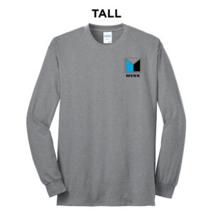 Menk Tall Cotton Long Sleeve Tee-Athletic heather