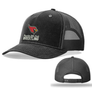 Maq Little Cards Wrestling Richardson  Hawthorne Trucker  Mesh Back Adjustable back cap-Black