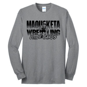 Maq Little Cards Wrestling Unisex Cotton Long Sleeve Tee-Athletic Heather