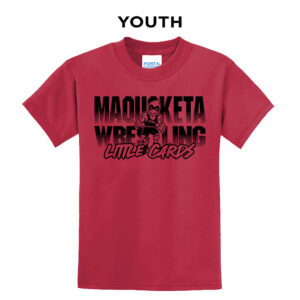 Maq Little Cards Wrestling Youth Short Sleeve Tee-Red