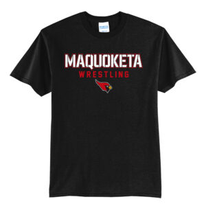 Maq Little Cards Wrestling Unisex Short Sleeve Tee-Black