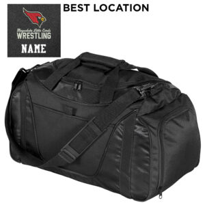 Maq Little Cards Wrestling Port Authority Small Two-Tone Duffel-Black/Black