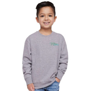 Mini Movement Center Rabbit Skins Toddler Juvy Crewneck Sweatshirt-Heather