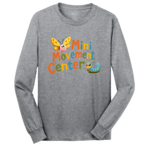 Mini Movement Center Unisex Cotton Long Sleeve Tee-Athletic Heather