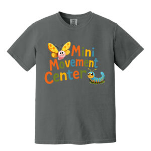 Mini Movement Center Unisex Comfort Colors Pigment Dyed Short Sleeve Shirt-Pepper