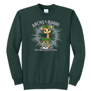Mini Movement Center Unisex Fleece Crewneck Sweatshirt-Dark Green