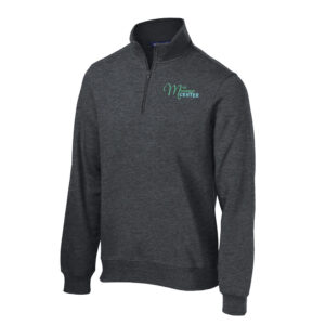 Mini Movement Center Sport-Tek Men 1/4-Zip Sweatshirt -Graphite Heather