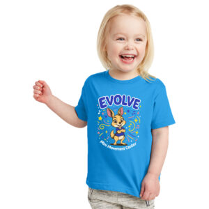 Mini Movement Center Rabbit Skins – Fine Jersey Toddler T-Shirt-Cobalt