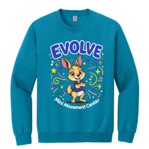 Mini Movement Center Unisex Fleece Crewneck Sweatshirt-Sapphire